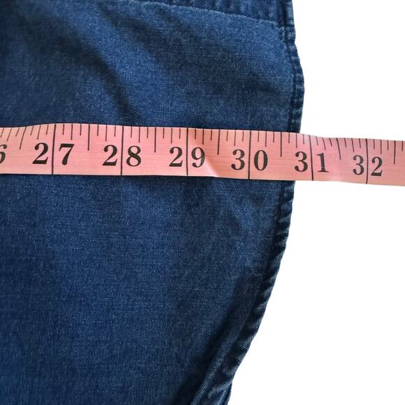 Bonobos Dark Chambray Blue Button Down Dress Shirt Standard Fit Men’s Size XL - Picture 6 of 6